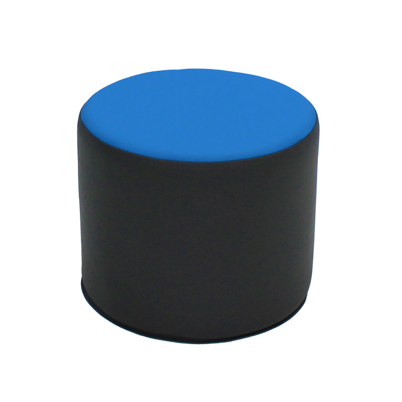 SoftScape 15" Round Multicolor Foam Ottomans Set