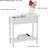 Modern Flip Top Console Table Set With Hidden Storage Compartment And Lower Shelf For Living Room Or Bedroom