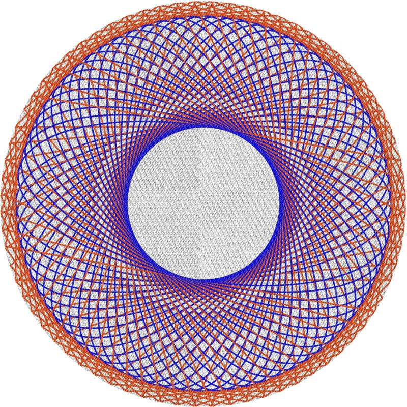 Violet Tapis décoratif, Rond 8 pi