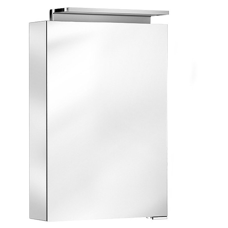 50mm W 74.2mm H Surface Frameless Medicine Cabinet Mirror 3 Adjustable, Right