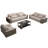 European style simple sofa tea table combination