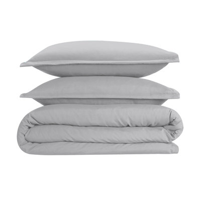 Super Soft Microfibre Reversible Plain Duvet Cover Set