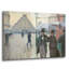 «Paris Street; «Rainy Day» par Gustave Caillebotte, art mural en verre acrylique-1212859563