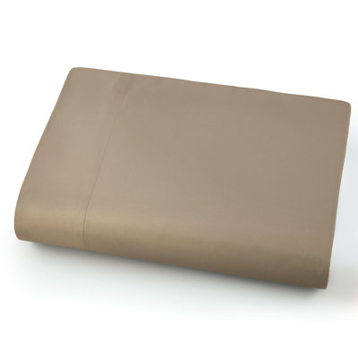 Southshore Fine Linens Vilano Oversized Flat Sheet in Vilano Taupe, 110 GSM Double-Brushed Microfiber King Flat Sheet, 132 x 110 Inches, Wrinkle Free and Fade Resistant