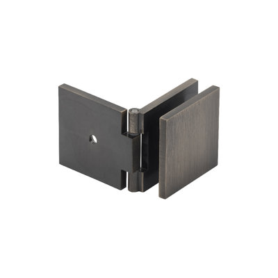 Adjustable Square Glass To Wall Mount Clip Antique Brass Finish