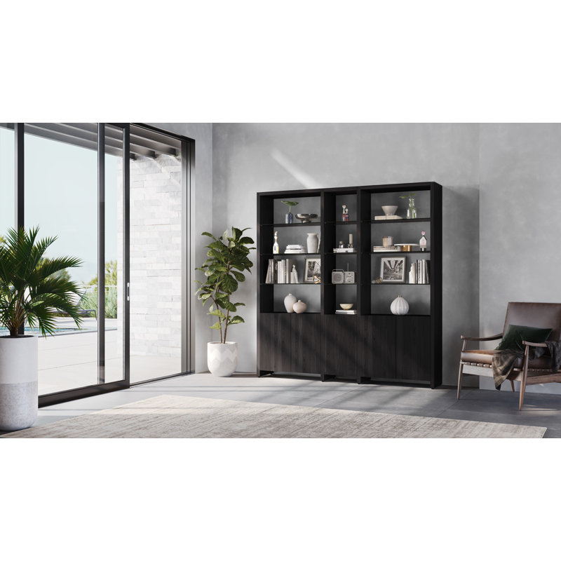 Linea™ Bookcase, Charcoal Stained Ash