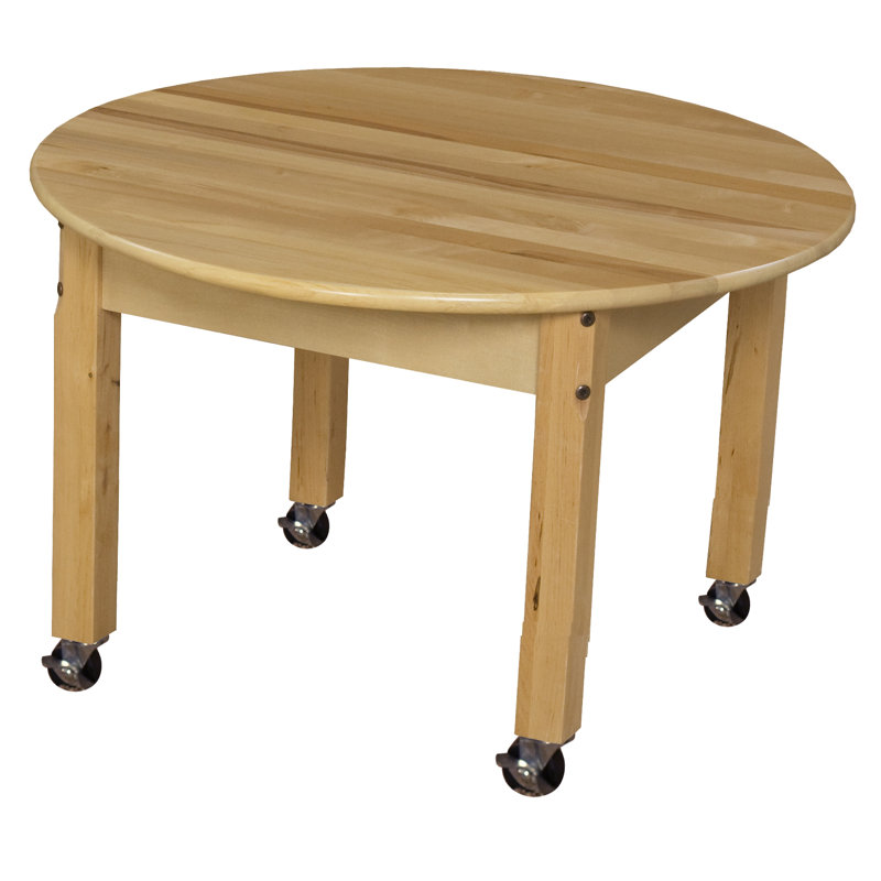 Table d'activité circulaire, Sans roulettes, H 14 po x L 30 po x l 30 po