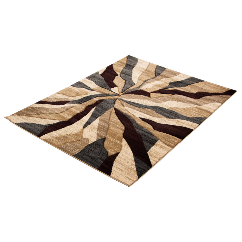 Benone Abstract Indoor Rug, Rectange 3'11" x 5'7"