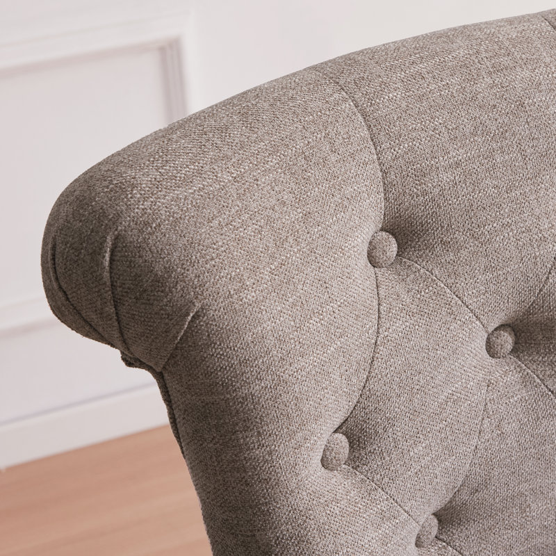 Chaise de bureau pivotante Asyra, Brun