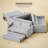 52.3" Reclining Sofa Bed: Convertible Pull-Out Design & Adjustable Backrest-778215232
