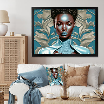 «Beautiful Retro African American Model II», reproduction sur toile