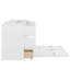 Lit escamotable simple avec tiroirs et ports USB-107080770