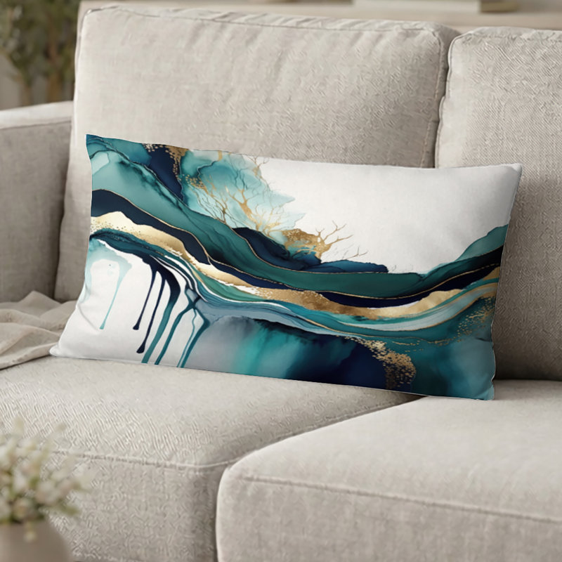 Coussin décoratif Abstract Abstract, H 12 po x l 20 po