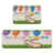 Lapin de Pâques beige / bleu / rose et carottes c