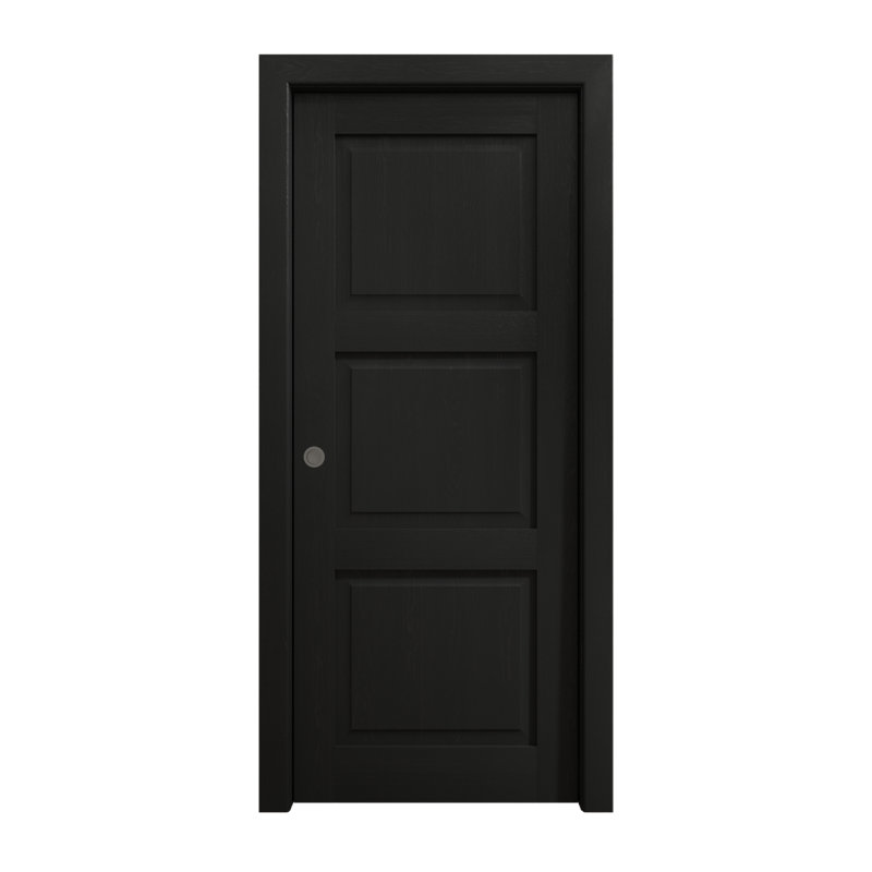 Porte coulissante à poche | Ego 5010 | Ensemble de quincaillerie de rail | Portes intérieures modernes en bois massif pour chambre à coucher