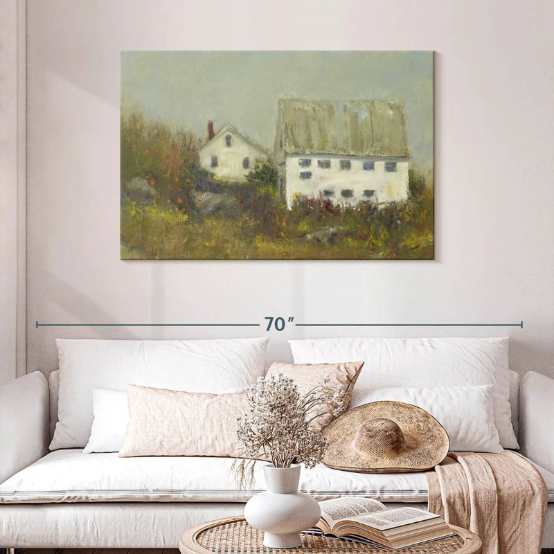 Lilie White Barn II, H 30 po x l 45 po