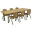 Table rectangulaire d'activités en T avec moulures totales réglables-109512148-109512140-109512146