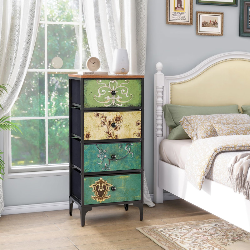 Canonero 41.9cm W Metal Bedside Table