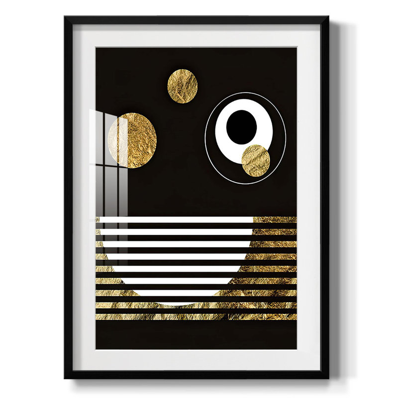 Spacey II - Impression encadrée, H 28,5 po x l 20,5 po, Noir