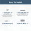 1 1/8" Length Square Knob