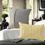 Ensembles de literie très luxueux jaune très grand californien, édredon en polyester avec broderie pour une maison confortable
