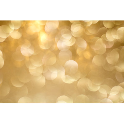 Gold Bokeh Background - Wrapped Canvas Print