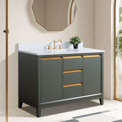 54 Double Bathroom Vanity with Top