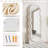 63" x 24" Irregular Wavy Mirror, Large Floor Length Mirrors Wall Mounted, Hot Pink-734657151
