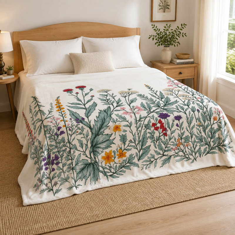 Jeté polaire en flanelle Cozy, L 60 po x l 50 po