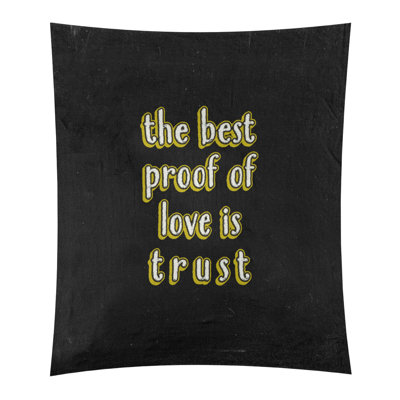 Tapisserie en polyester «Love and Trust» en polyester