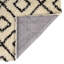 Tapis à poils longs blanc et noir Foundry Select-1821288832