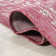 Massimo Bohemian Medallion Textured Weave Fuchsia/Light Gray Indoor/Outdoor Rug