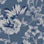 Laura Ashley Summerhill Midnight Blue Wallpaper