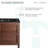 Nadar 24 in. Brown Walnut Bathroom Vanity With Black Ceramic Sink Top-1895706645-1895706629