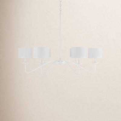 6 - Light Metal Dimmable Chandelier