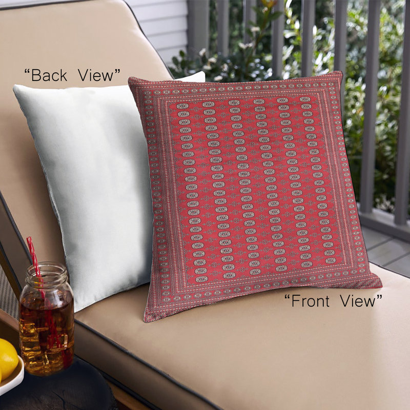 Damask Outdoor Throw Pillow