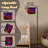  Arc Floor Lamp Vibrant Red Roses Glitter Colorful Fireworks Night Sky Tall Modern Standing Lamp LED Adjustable Linen Lampshade 3 Color Temperatures