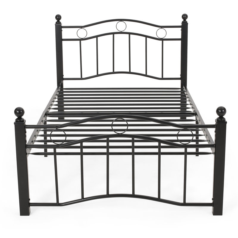Structure de lit plateforme simple Doyle, Dos plat