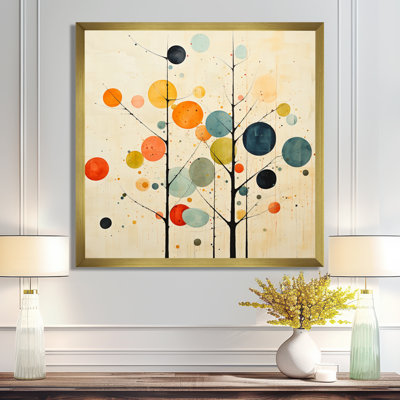 Art mural beige minimaliste du milieu du siècle