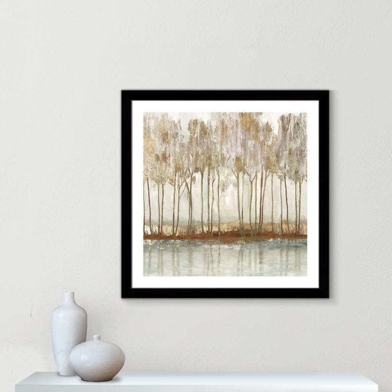 «Lynn Peak I» par Allison Pearce, H 18,5 po x l 18,5 po x P 1,25 po, Encadrement avec passe-partout noir