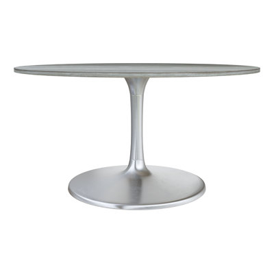 Round Marble Top Metal Base Dining Table