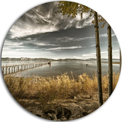 " Pier In Brown Lake "
