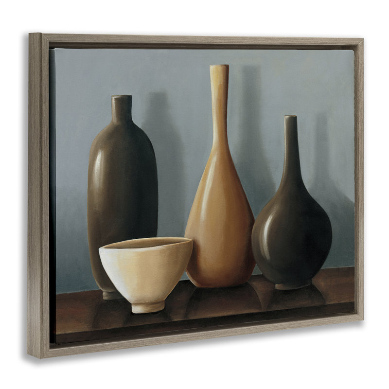 Art mural sur toile flottant Varries, Cadre flottant orme Montalcino, H 25 po x l 31 po
