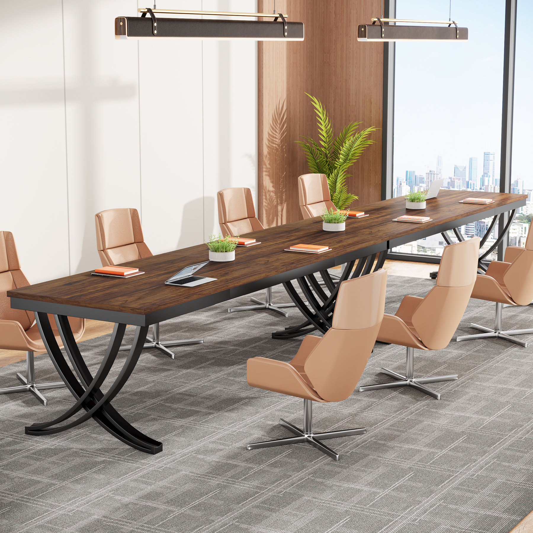 Winston Porter Jasmone 78.74'' Rectangle Conference Table | Wayfair