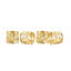 20th Century Baroque Gold Napkin Ring Set