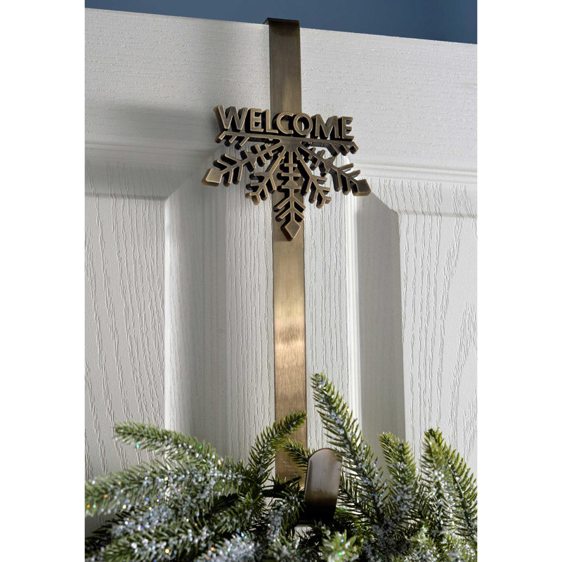 13cm Wreath Hanger, Antique Gold