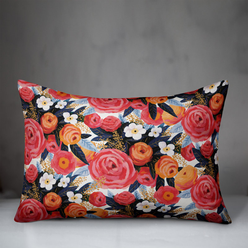 Floral Throw Pillow
