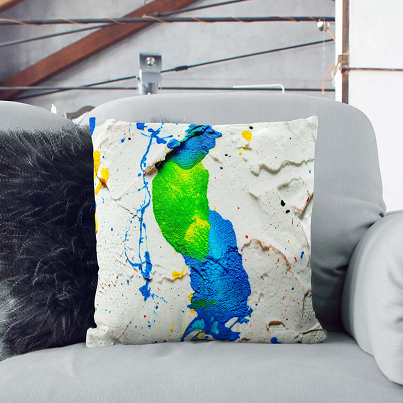 Abstract Square Throw Cushion, 40 x 40 cm