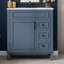Meuble-lavabo de style français 30 po avec lavabo en céramique-586971440