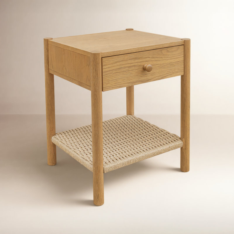 Alino 19.69'' W Nightstand, Natural